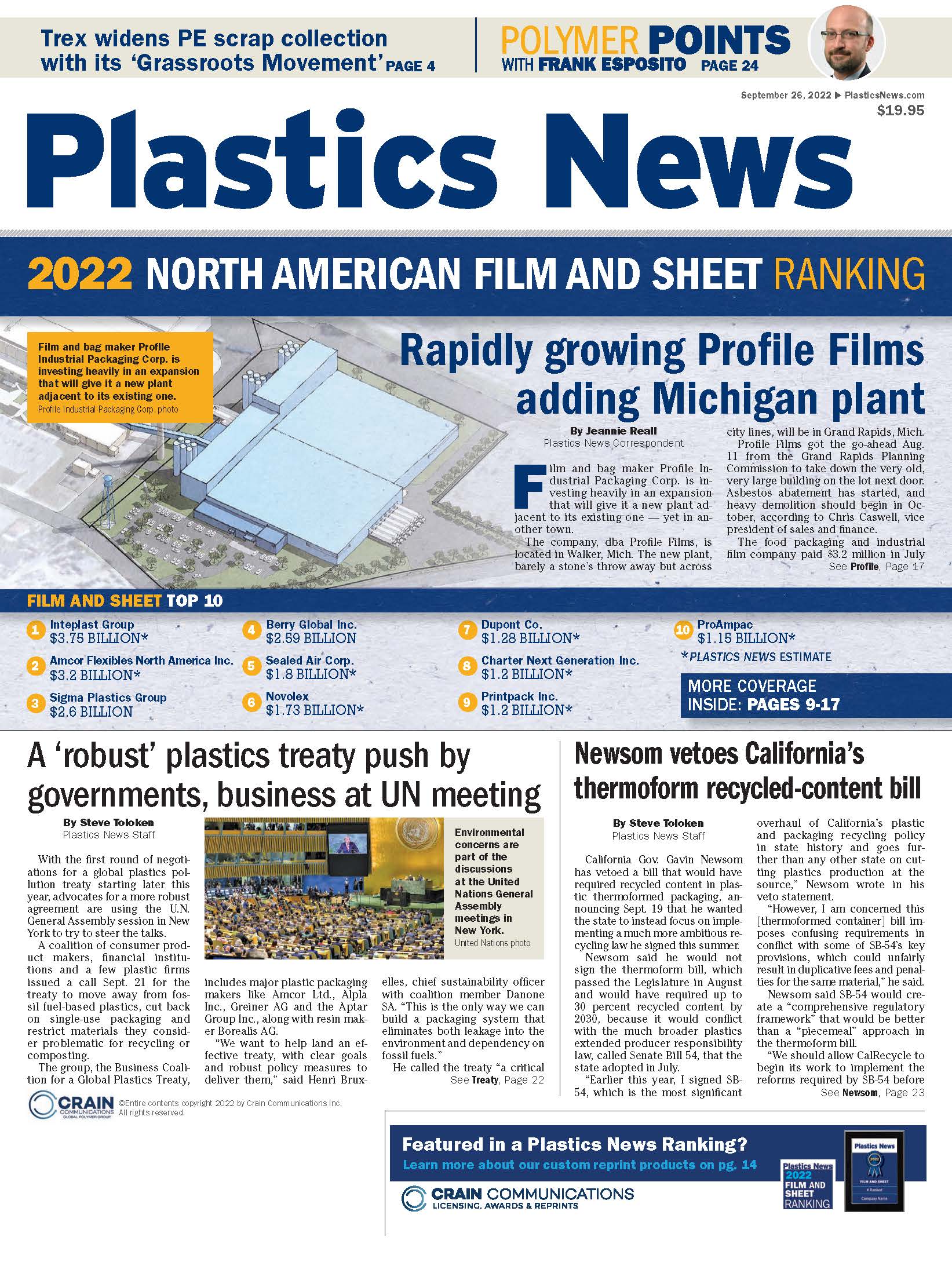 Digital Edition Plastics News