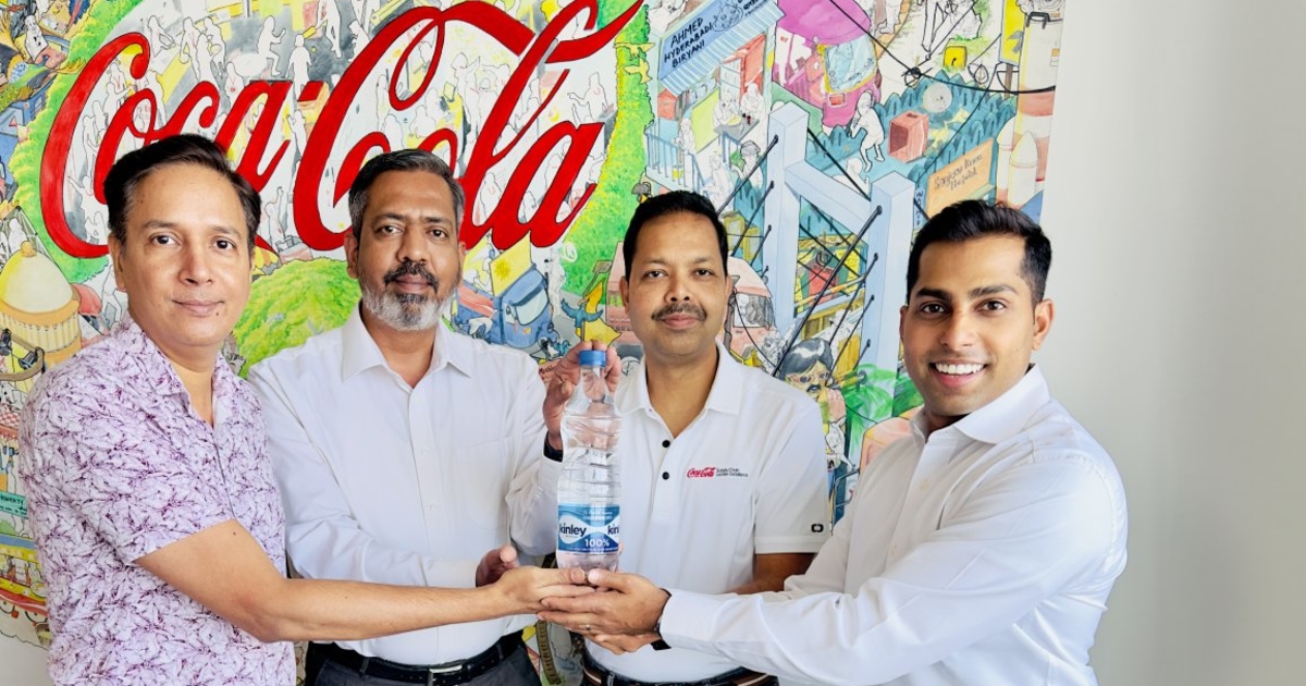 Coke launches India's first 100% recycled PET water bottle - Vimarsana News