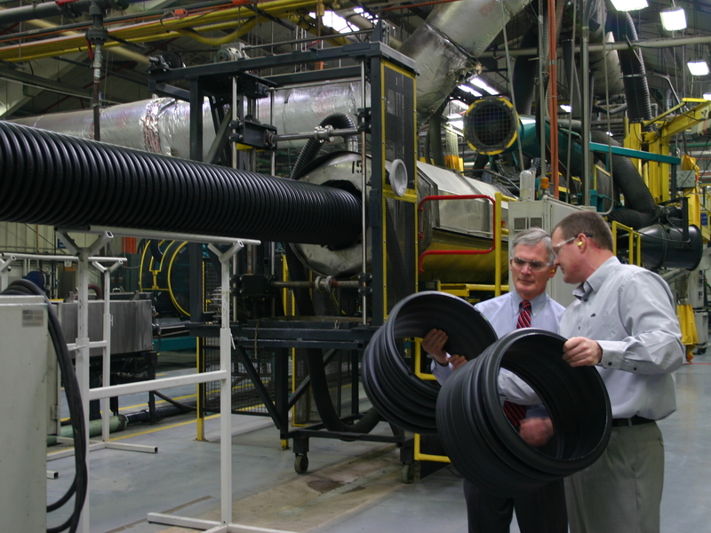 CongressmantoursOhiopolyethylenepipeplant