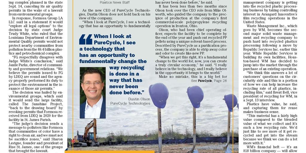 Sept. 19, 2022 digital edition of Plastics News - Vimarsana News