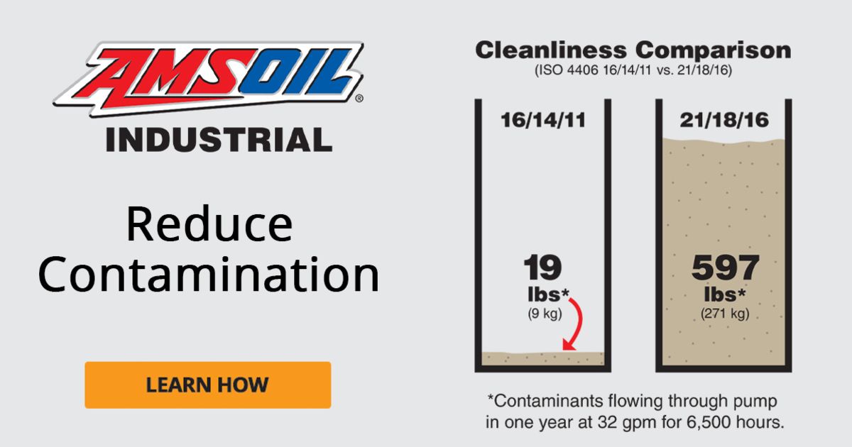 AMSOIL Industrial: Setting the Standard in Hydraulic Oil Cleanliness ...