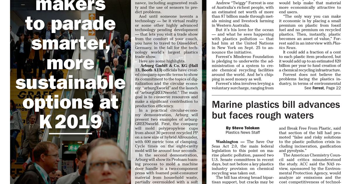 Plastics News Sept. 30, 2019 Plastics News